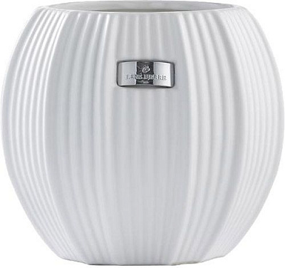 Вазон керамический Lene Bjerre круглый белый (A00008210) 