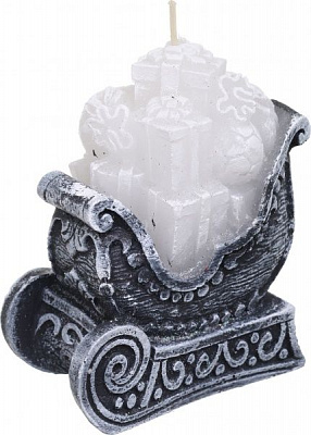 Свічка Декоративна Сани з подарунками LED BOX