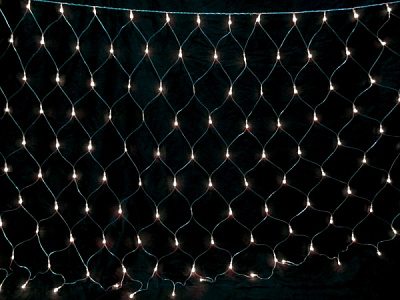 Гирлянда-сетка Джаз Лайт NTLD144-WW-E-F встроенный светодиод (LED) 144 ламп 1,5 м 