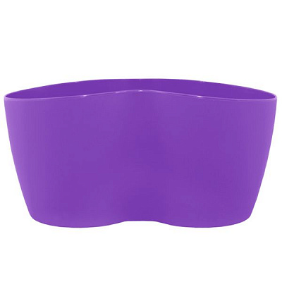 Горшок пластиковый Алеана Кактусник на 2 растения фигурный 0,9л темно-сиреневый (113052) 