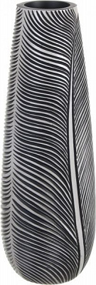 Ваза полирезиновая серая Дарк 16х16х46 см