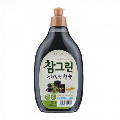 Моющее средство для ручного мытья посуды Lion Древесный уголь (запасной блок) 0,48л