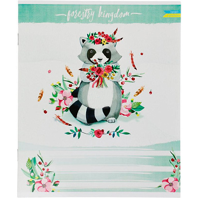 Зошит шкільний 12 аркушів у косу лінію Поділля