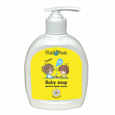 Детское жидкое мыло Billi&Mill D-пантенол и масло миндаля 300 мл