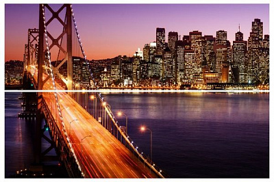 Картина модульная 2 части Мост MK146 145x 