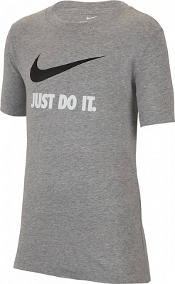 Футболка Nike B NSW TEE JDI SWOOSH AR5249-063 р.M сірий