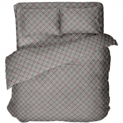 Комплект постільної білизни Home Stylish Rhomb 2.0 сірий з візерунком La Nuit