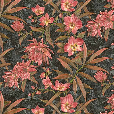 Обои виниловые на флизелиновой основе Le Grand platinum Лотос 8643-10 1,06x10,05 м 