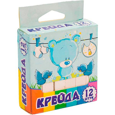 Крейда шкільна біла 12 шт. 110706P iTEM