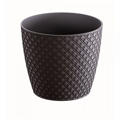 Горшок для цветов Prosperplast ORIENT 220 мм круглый 6 л антрацит (26620-433) 