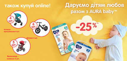 Результаты розыгрыша «Даруємо дітям любов разом з AURA baby»