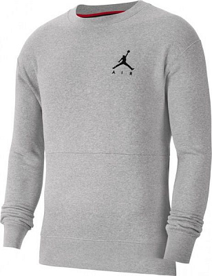 Джемпер Nike M J JUMPMAN AIR FLEECE CREW CT3455-091 р. M серый