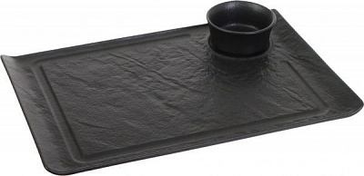 Набор для сервировки Lavastone Black 2 предмета 