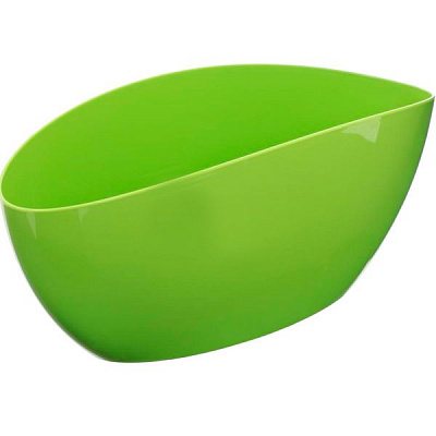 Кашпо пластиковое Lamela Луна овальный 6,6л светло-зеленый (633) 