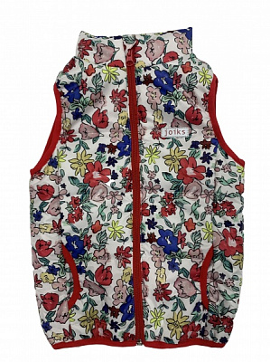 Жилет детский для девочки JOIKS р.122 красный JD-18/122 