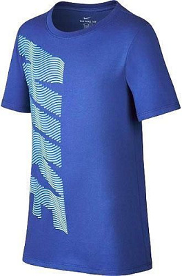Футболка Nike B NK DRY TEE THERMA NIKE 894257-480 XL синій