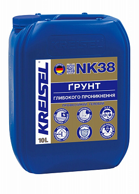 Ґрунтовка глибокопроникна KREISEL професійна Гелева, NK38 10 л