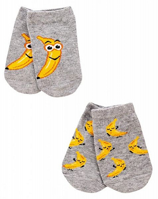 Шкарпетки дитячі Giulia KSS KOMPLEKT-003 calzino (2 пари) light grey р.20 сірий