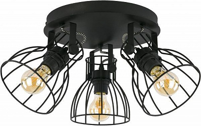 Спот TK Lighting Alano 3x60 Вт E27 чорний 2123