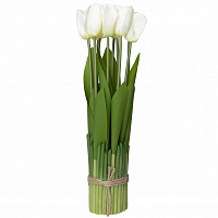 Букет искусственных тюльпанов 10 шт. белый 8x8x36 см 190805