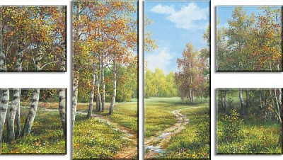 Картина модульна 60x106 см SvitArt MN6-1