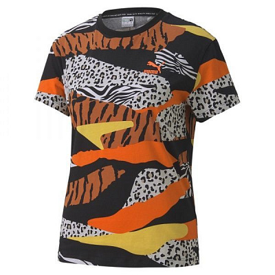 Футболка Puma Classics AOP Logo Tee 59772488 S разноцветный