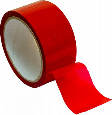 Стрічка самоклейка PROзапас червона 45 мм 66 м 40 мкн