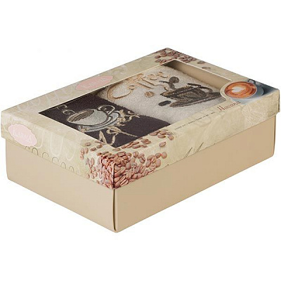 Набір рушників Karna Havana молочний/коричневий 30x50 см