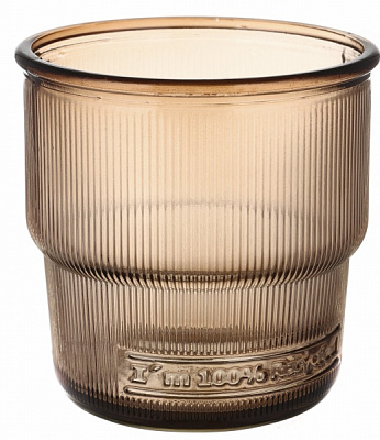 Стакан низкий Ribbed Apilable корица 300 мл 1 шт. San Miguel 