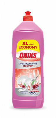 Бальзам для ручного мытья посуды ONIKS ONIKS Вишня та глицерин 1л