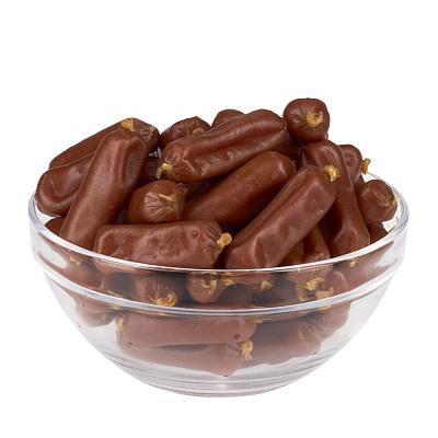 Ласощі для собак AnimAll PLATINUM Мініковбаски з куркою 100 г