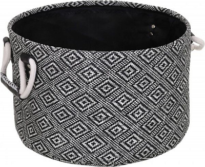 Корзина Zebra 33х20 см черный с белым