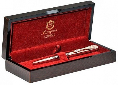 Ручка кулькова Langres Flavor з кристалами в скриньці