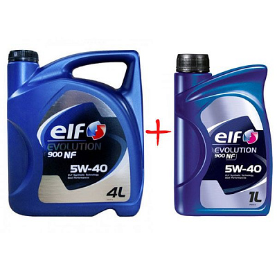 Моторное масло Elf Evolution 900 NF 5W-40 4+1 л