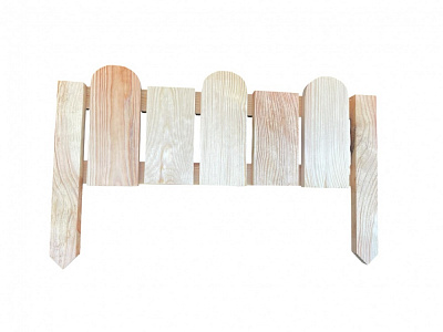 Декоративна огорожа для клумб Фігурний бордюр 540х350 мм