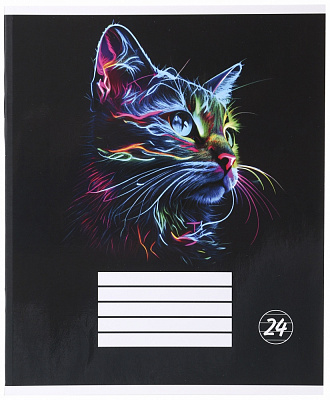 Тетрадь школьная Robot cat_25 24 листа в линейку Nota Bene