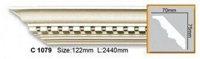 Карниз Gaudi Decor C 1079 2400x75x70мм