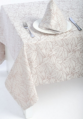 Скатерть Багренец 118-23/00 150x220 см бежевый Эдельвика 