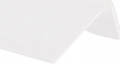 Кутник Dardan ПВХ 15х17х3000 мм білий