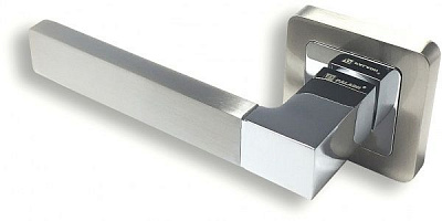 Ручка на розетці Paladii AL Ірен SN/CP ПР100 хром/сатин