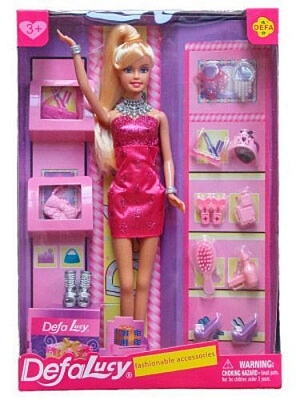 Лялька Defa 8233 сумочка 2 шт взуття аксесуари В асортименті