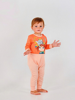 Комбинезон для девочек для девочки Smil 108662 р.98 светло-коралловый 108662 