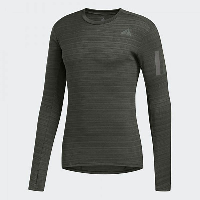 Джемпер Adidas RUNR LS TEE M EI6294 р. M зелений