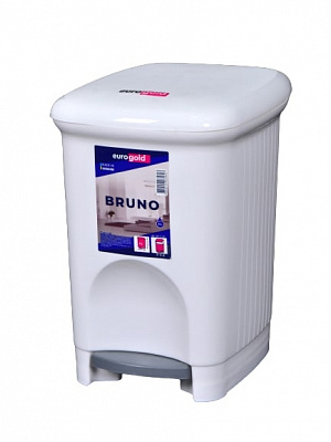 Відро з педаллю Eurogold BRUNO 16 л білий 841116