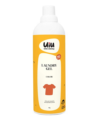 Гель для машинной и ручной стирки UIU для цветных вещей 1 л 