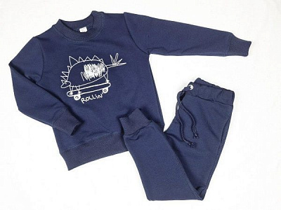 Спортивный костюм Luna Kids 2 д/х р.116 темно-синий 