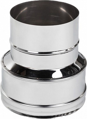 Переходник дымоходный нержавеющий ф140- на ф200+ Versia-Lux 