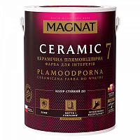 Фарба керамічна водоемульсійна Magnat Ceramic 7 шовковистий мат білий 4,3л 