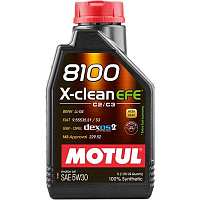 Моторное масло Motul 8100 X-clean EFE SAE 5W-30 1 л