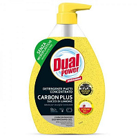 Засіб для ручного миття посуду Dual Power концентрований Carbon Plus Lemon 0,6л